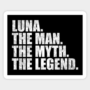 Luna Legend Luna Family name Luna last Name Luna Surname Luna Family Reunion Sticker